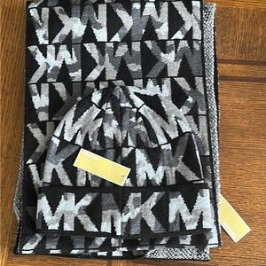 Michael Kors scarf and hat set